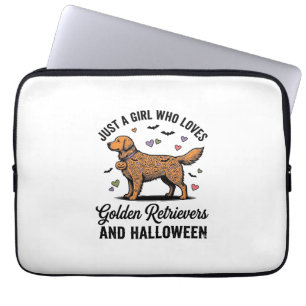 Halloween Golden Retriever Mädchen Hundemutter Vin Laptopschutzhülle