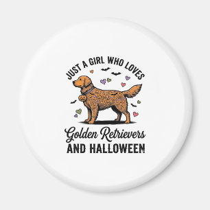 Halloween Golden Retriever Mädchen Hundemutter Vin Magnet