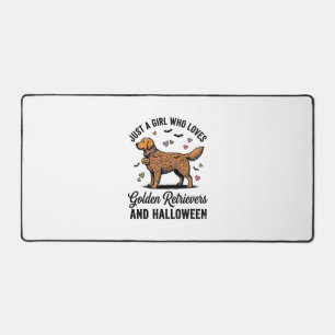 Halloween Golden Retriever Mädchen Hundemutter Vin Schreibtischunterlage