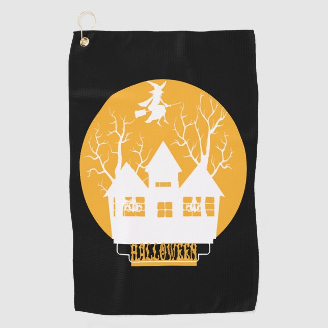 Halloween Golfhandtuch (Vorderseite)