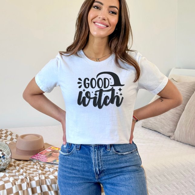Halloween Good Witch Hat Stars T-Shirt (Von Creator hochgeladen)