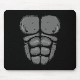 Halloween-Gorilla-Affen-Bauch-Brust-Kostüm Männer Mousepad