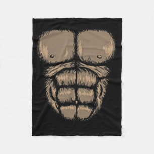 Halloween Gorilla Brustkostüm Niedlicher Affenmusk Fleecedecke