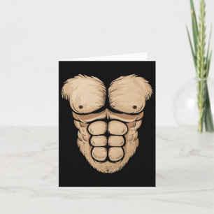 Halloween Gorilla Monkey Bauch Brustkostüm Männer  Karte