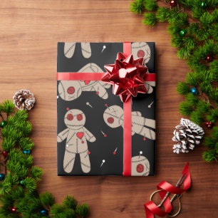 Halloween-Goth-Voodoo Geschenkpapier