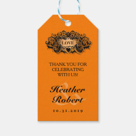 Halloween Gothic Bold Liebe Danke Tag Geschenkanhänger