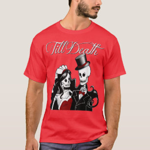 Halloween Gothic Bride Groom Skelett bis T-Shirt