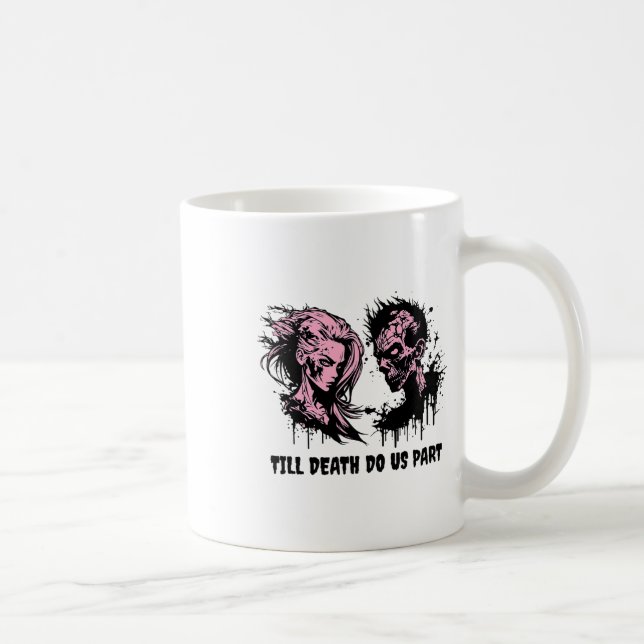 Halloween Gothic Bride Groom Zombies bis Kaffeetasse (Rechts)