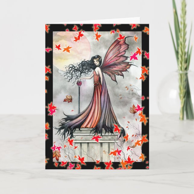Halloween Gothic Fairy Card Karte (Vorderseite)