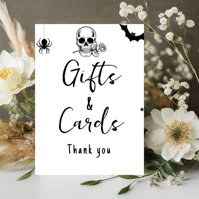 Halloween Gothic Gift and Cards Hochzeitszeichen Sockelschild (Von Creator hochgeladen)