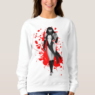 Halloween Gothic Lady Vampire Throw Kissen Sweatshirt