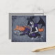 Halloween Gothic Skeleton Cats Demon Postcard Postkarte (Vorderseite/Rückseite Beispiel)