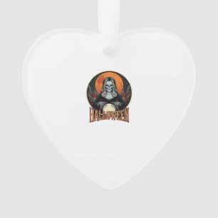Halloween Gothic Skelett Wahrsager Vektor Ar Ornament