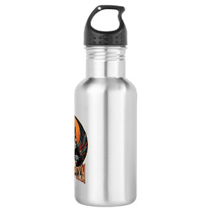 Halloween Gothic Skelett Wahrsager Vektor Kunst Edelstahlflasche