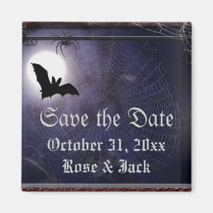 Halloween / Gothic Vollmond Fledermaus Template Magnet
