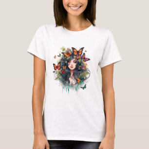 Halloween-Gotik-Hexe T-Shirt
