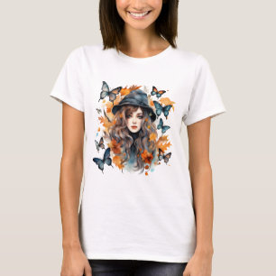 Halloween-Gotik-Hexe T-Shirt