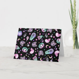 Halloween-gotische Apotheke und Friedhof Karte