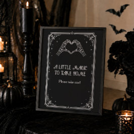 Halloween-Gotische Hochzeitsdusche Geschenk Poster