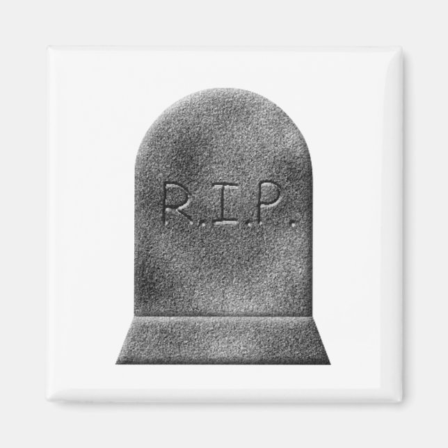 Halloween-Grabstein Magnet (Vorne)