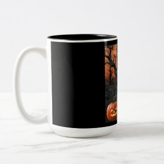 Halloween Grabstein Spaß "Dawn Under" Zweifarbige Tasse