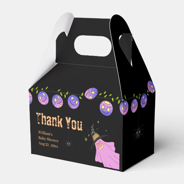 Halloween Gradient Skull Garland Geschenkschachtel (Vorderseite)