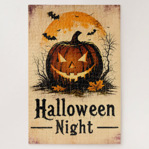 Halloween Grafik – Edition im Stil der 1960er Jahr Puzzle