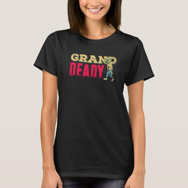 Halloween  Grand Deady Grandad Zombie T-Shirt (Vorderseite)