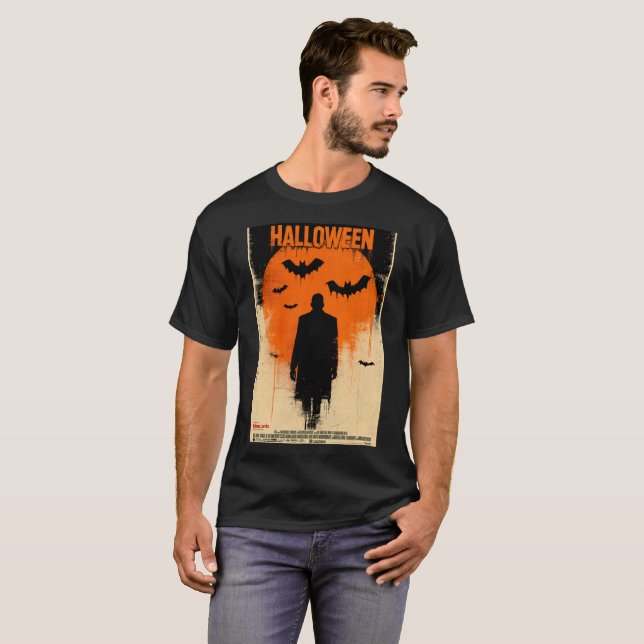 Halloween Graphic - Classic Design Opis der 60er J T-Shirt (Vorne ganz)