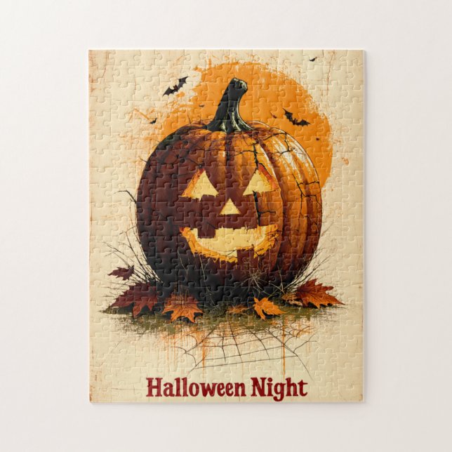 Halloween Graphic - Einzigartiger Stil der 60er Ja Puzzle (Vertikal)