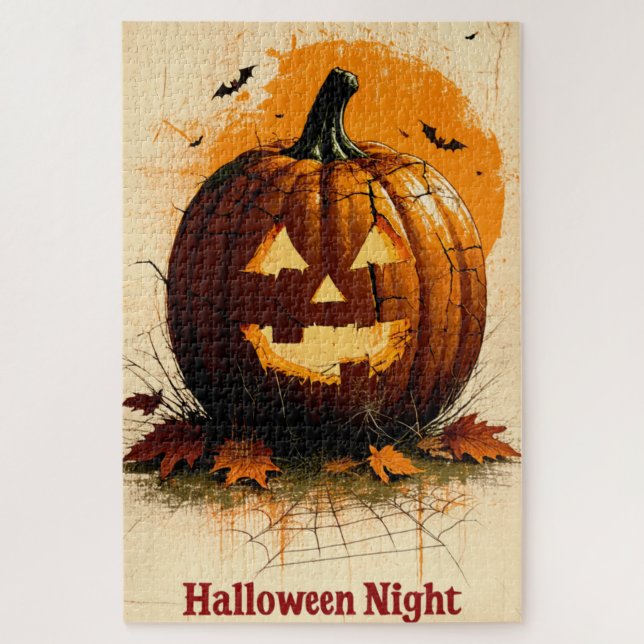 Halloween Graphic - Einzigartiger Stil der 60er Ja Puzzle (Vertikal)