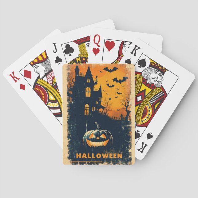 Halloween Graphic Limited Edition Artwork Spielkarten (Rückseite)