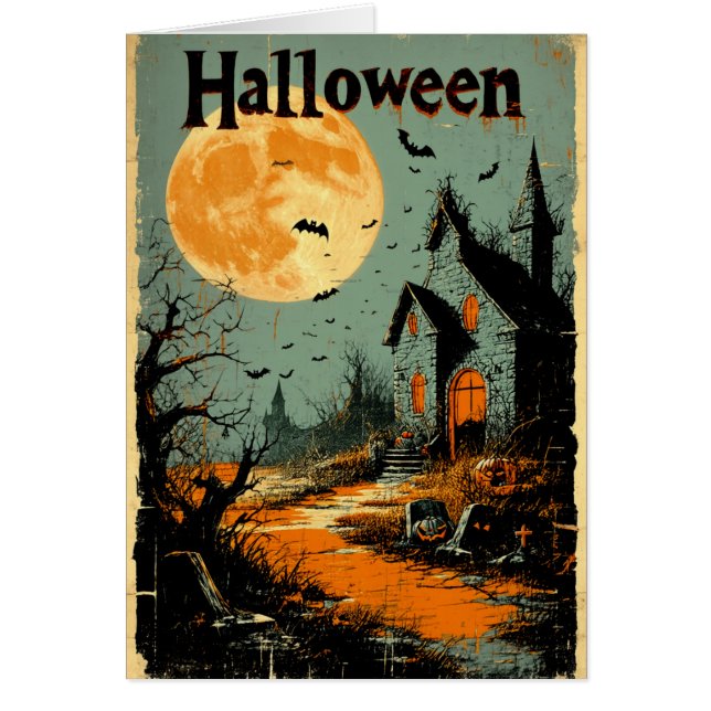Halloween Graphic - Poster-Stil der 1960er Jahre (Vorne)