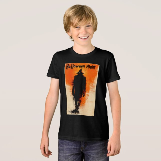 Halloween Graphic - Poster Vibes der 60er Jahre Tri-Blend Shirt (Vorderseite voll)