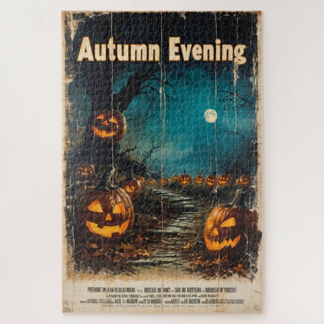 Halloween Graphic - Saisonale 1960er Jahre Inspiri Puzzle (Vertikal)