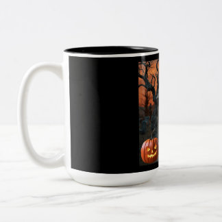 Halloween Gravestone Spaß "Al B Bach" Zweifarbige Tasse