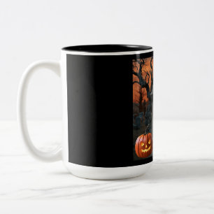 "Halloween gravestone Spaß "Pastor Prime" Zweifarbige Tasse