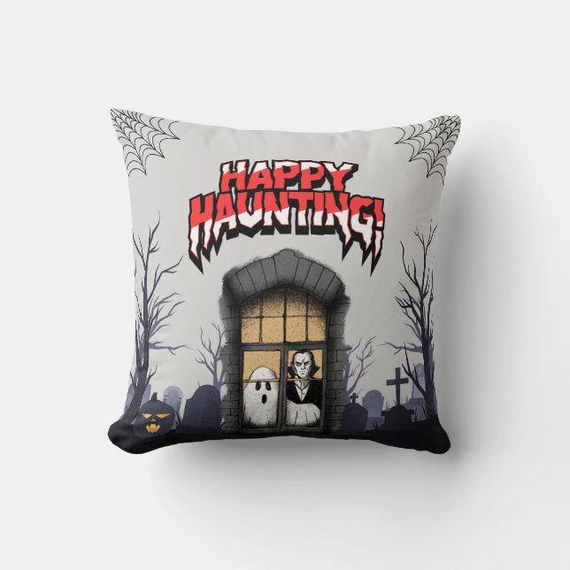 Halloween Graveyard Decor Kissen (Vorderseite)