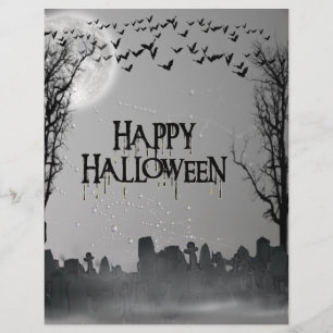 Halloween Graveyard-Silhouette