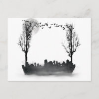 Halloween Graveyard-Silhouette