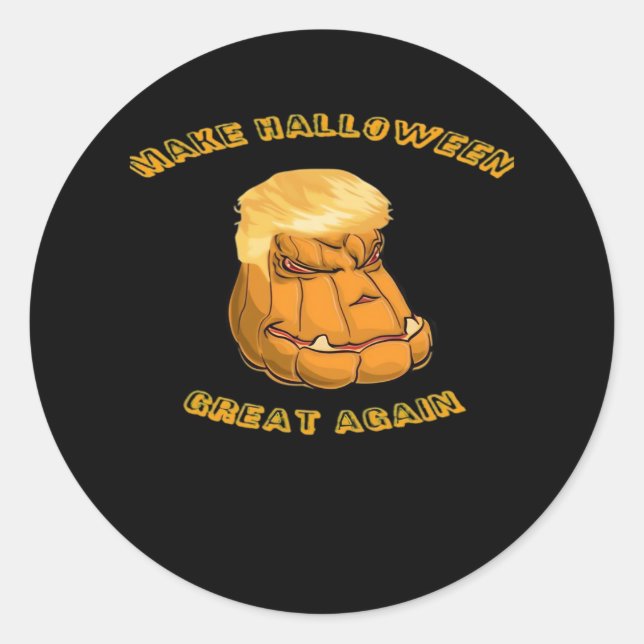Halloween Great Again Classic - Sloth in Cost Runder Aufkleber (Vorderseite)