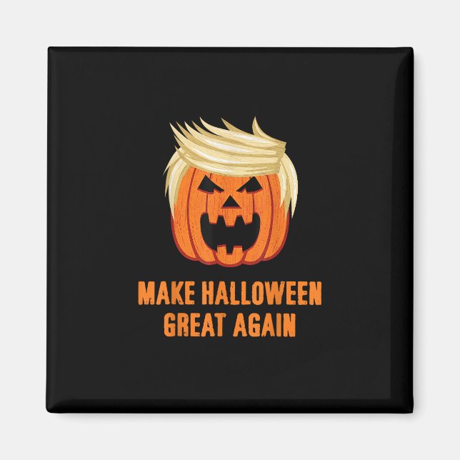 Halloween Great Again Funny Trumpkin - Basic Magnet (Vorne)