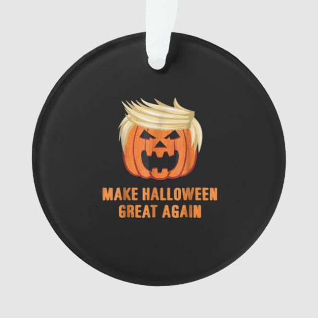 Halloween Great Again Funny Trumpkin Classic Ornament (Vorderseite)