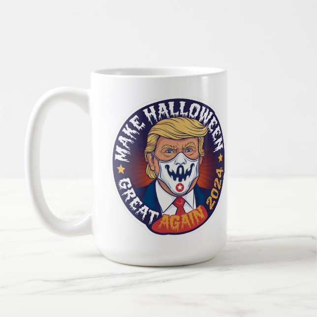 Halloween Great Again Tasse: New Trump Inspiriert Kaffeetasse (Links)