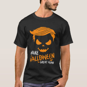 Halloween Great Again Trump Pumpkin Funny 2023 T-Shirt