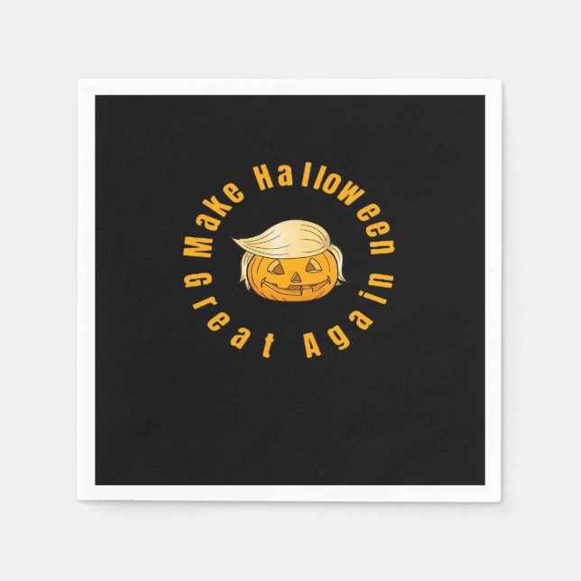 Halloween Great Again Trumpkin Classic Serviette (Vorderseite)