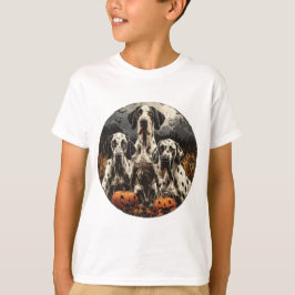Halloween Great Dane Dogs Kürbislaterne T-Shirt
