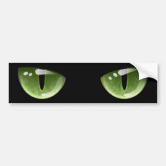Halloween Green Cat Eyes Autoaufkleber