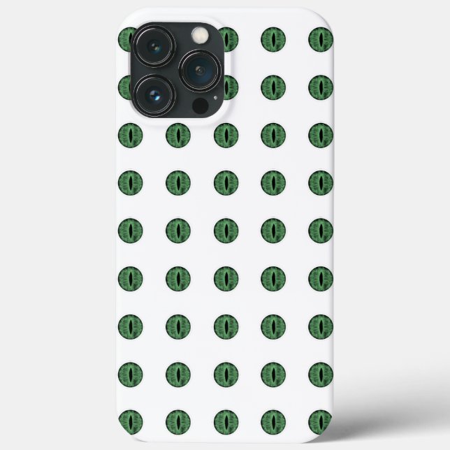 Halloween Green Polka Dot Eyes Case-Mate iPhone Hülle (Rückseite)