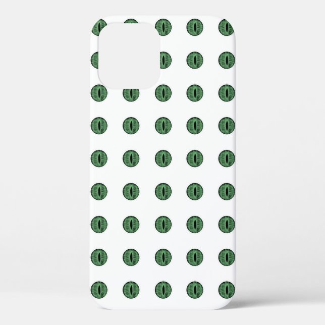 Halloween Green Polka Dot Eyes Case-Mate iPhone Hülle (Rückseite)